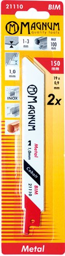 Tiigersaetera MAGNUM BIM 1,0/150mm 2tk/pakendis, õhukesele metallile