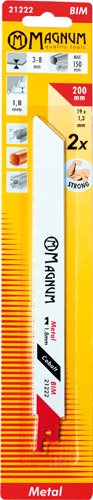 Tiigersaetera MAGNUM BIM 1,8/200mm 2tk/pakendis, keskmise paksusega metall