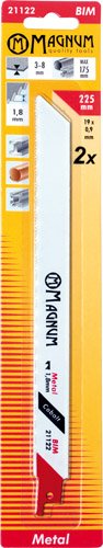 Tiigersaetera MAGNUM BIM 1,8/225mm 2tk/pakendis, keskmise paksusega metall