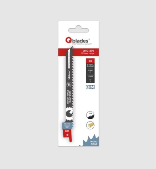 Tiigersaetera Qblades BIM 8%COB 6/152mm 5tk/pakendis naeltega puitmaterjal | Tarvikud>Tikksae terad | Qblades | Trollo.ee | Üle 10 000 toote