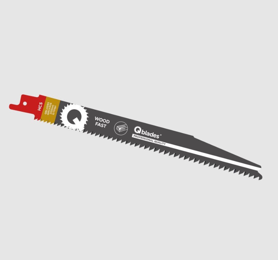 Tiigersaetera Qblades HCS 8%COB 6/203mm 5tk/pakendis puidule