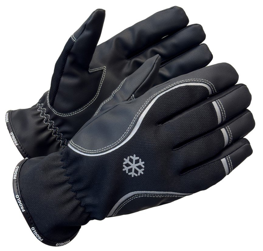 Töökindad PROGLO 4200 talvised, sünteetilisest nahast, termovoodriga, helkuritega, nr 8