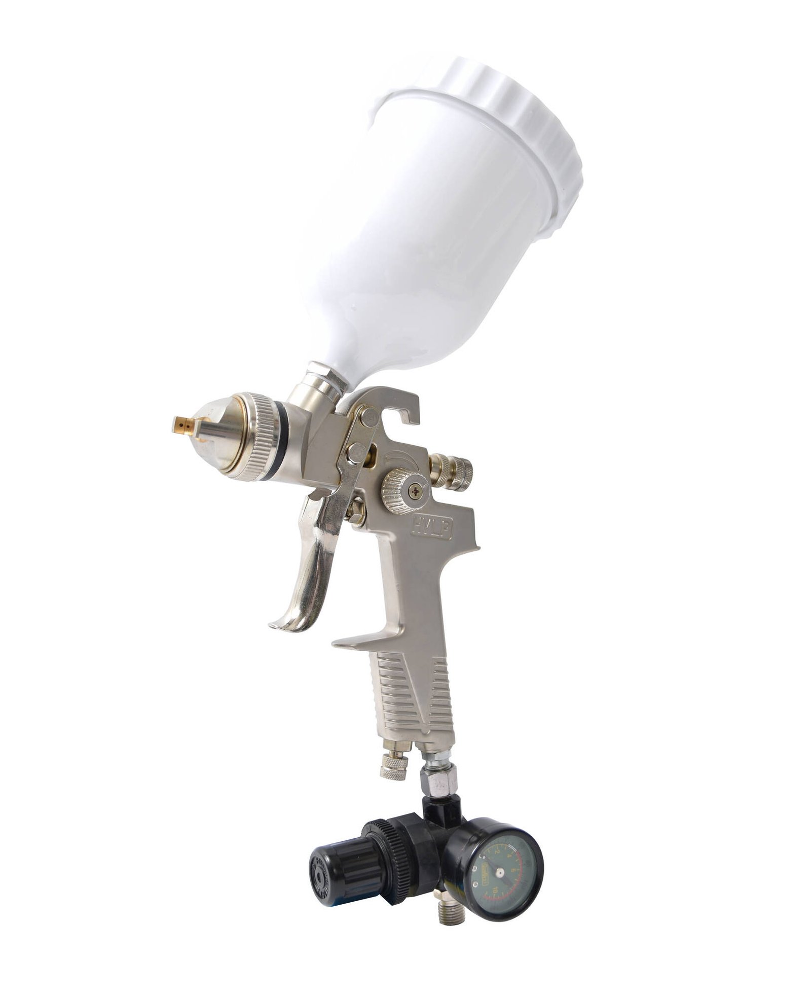 Värvipüstol 600ml + regulaator, düüs 1.3-2.0mm 1/4"