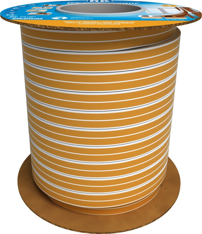 Akna- ja uksetihend RK EPDM MEDIUM P-profiil valge 100m