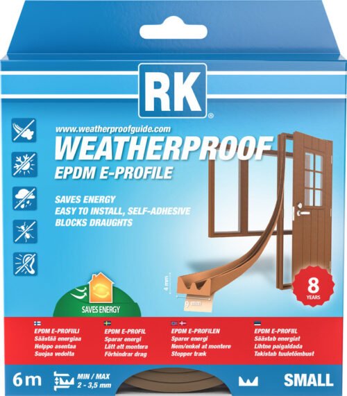 Akna- ja uksetihend RK EPDM SMALL E-profiil pruun 6m | Kodukaubad | RK | Trollo.ee | Üle 10 000 toote