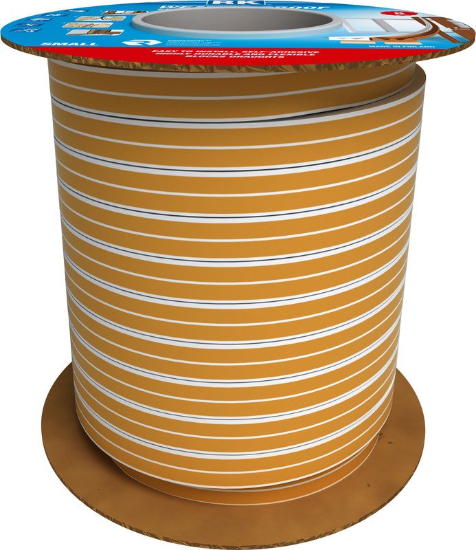 Akna- ja uksetihend RK EPDM SMALL E-profiil valge 100m