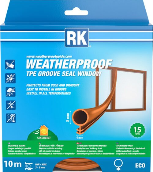 Aknatihend/soonetihend RK TPE O-profiil pruun 8mm 10m | Kodukaubad | RK | Trollo.ee | Üle 10 000 toote