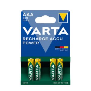 Akupatarei Varta Rechargeable Power NiMH AAA/R03 800mAh 4tk/pakendis | Kodukaubad | Varta | Trollo.ee | Üle 10 000 toote