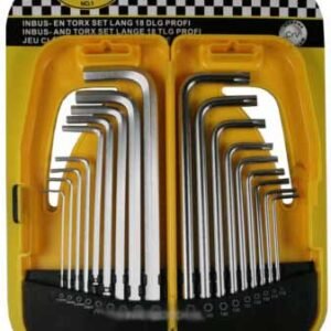 HEX- ja TORX-võtmete komplekt 18-osa | Käsitööriistad>Torx -ja kuuskantvõtmed | Benson Tools | Trollo.ee | Üle 10 000 toote