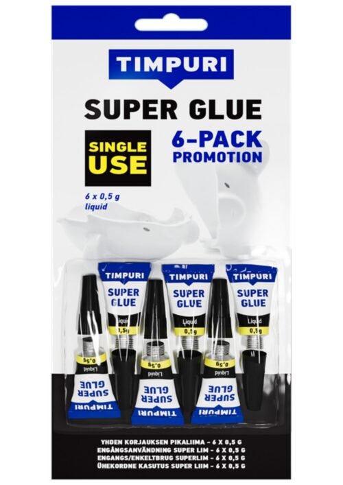 Kiirliim TIMPURI Super Glue Liquid 6 x 0