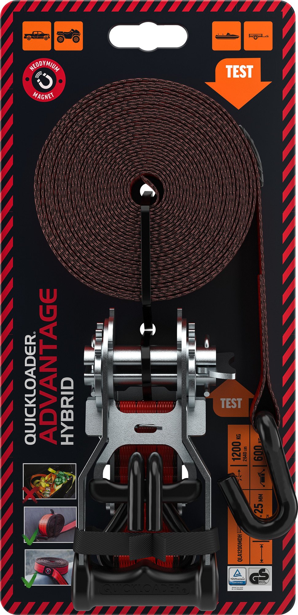 Koormarihm Quickloader Advantage Hybrid QLA1200MDH 5,5m x 25mm 1200kg