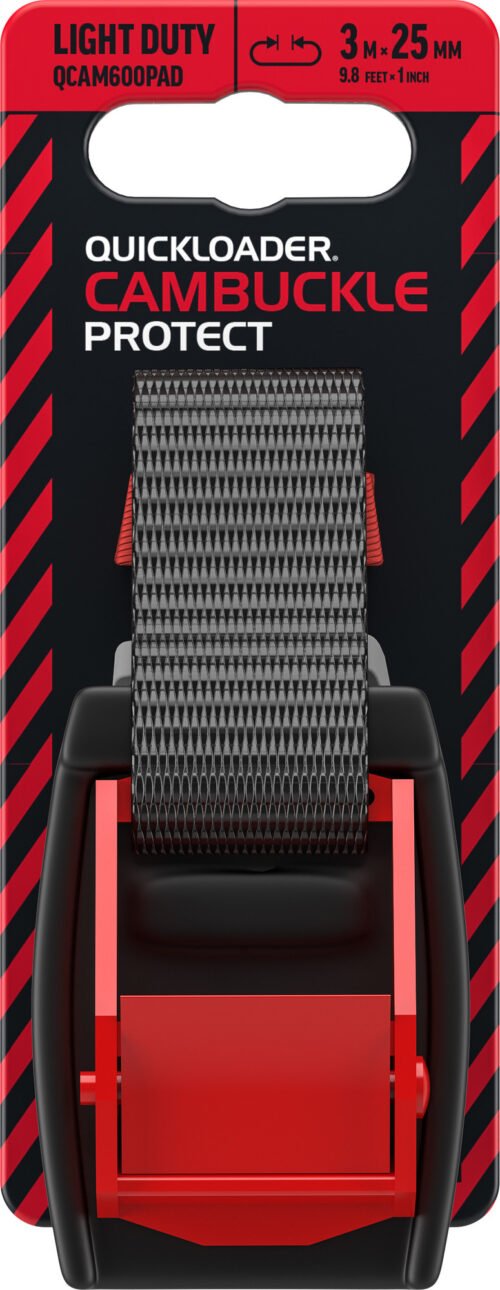 Koormarihm Quickloader Cambuckle Protect QCAM600PAD 3m x 25mm 600kg | Autokaubad | Quickloader | Trollo.ee | Üle 10 000 toote