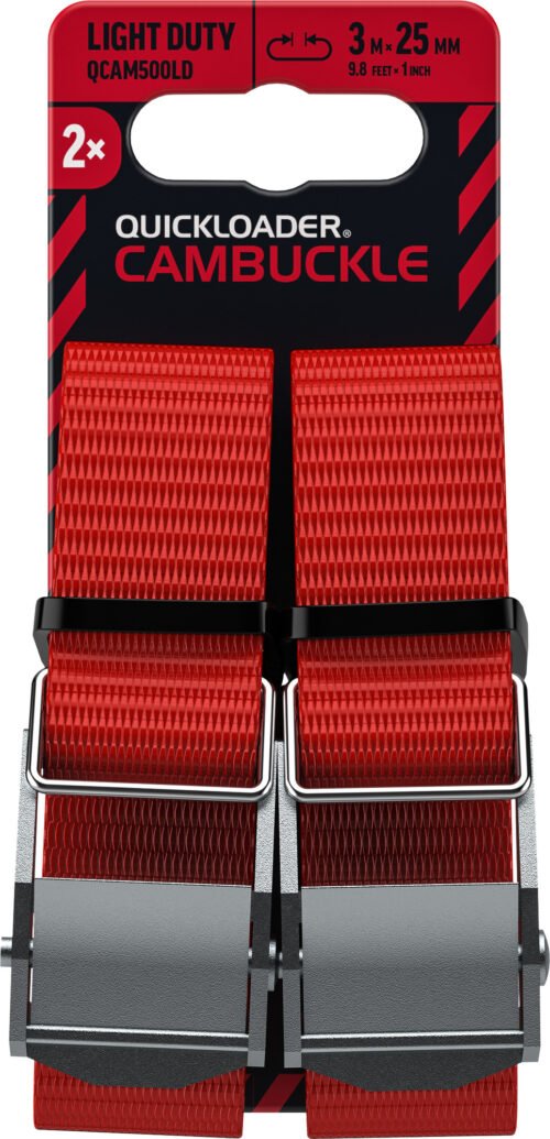 Koormarihm Quickloader Cambuckle QCAM500LD 3m x 25mm 500kg 2-PACK | Autokaubad | Quickloader | Trollo.ee | Üle 10 000 toote