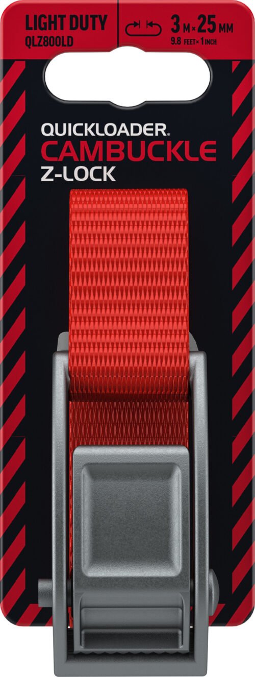 Koormarihm Quickloader Cambuckle Z-lock QLZ800LD 3m x 25mm 800kg | Autokaubad | Quickloader | Trollo.ee | Üle 10 000 toote