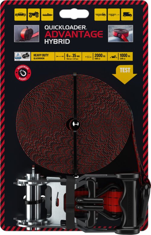 Koormarihm Quickloader Hybrid QLA2000HDH 6m x 35mm 2000kg | Autokaubad | Quickloader | Trollo.ee | Üle 10 000 toote