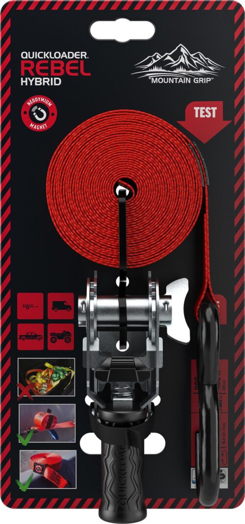 Koormarihm Quickloader Rebel Hybrid QLR800LDH 5m x 25mm 800kg | Autokaubad | Quickloader | Trollo.ee | Üle 10 000 toote