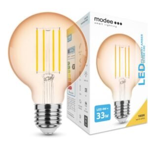 LED-lamp Filament Amber Globe G80 4W E27 320° 1800K (360 lumen) | Elektrikaubad | Modee | Trollo.ee | Üle 10 000 toote