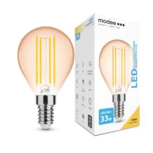 LED-lamp Filament Amber Globe Mini G45 4W E14 320° 1800K (360 lumen) | Elektrikaubad | Modee | Trollo.ee | Üle 10 000 toote
