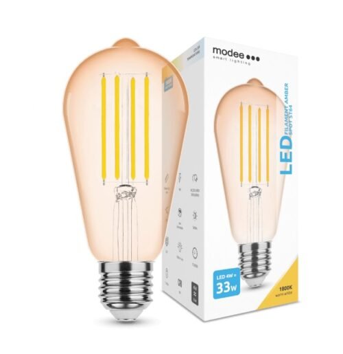 LED-lamp Filament Amber ST64 4W E27 320° 1800K (320 lumen) | Elektrikaubad | Modee | Trollo.ee | Üle 10 000 toote