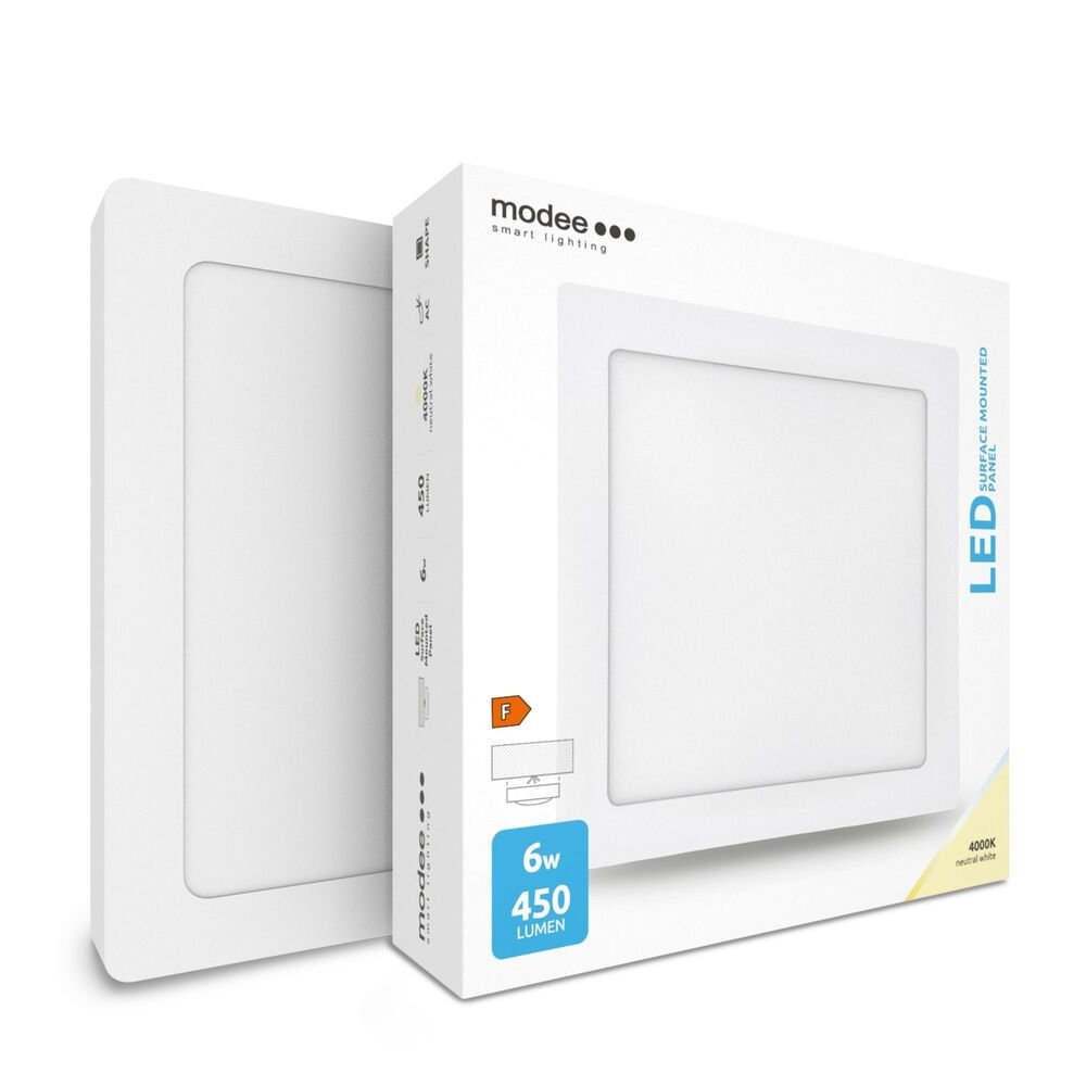 LED-paneel nelinurk 6W 4000K (450 lumen) pinnapealne*