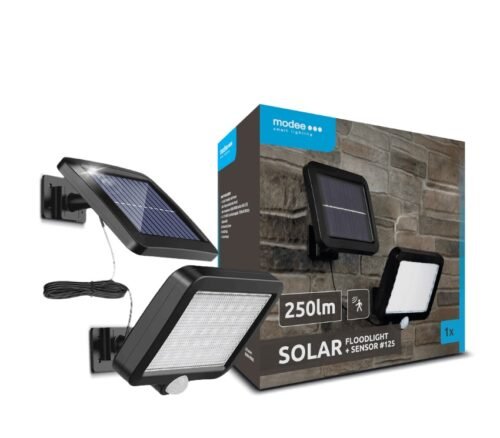 LED-prožektor MODEE SOLAR WS125 päikesepaneeli