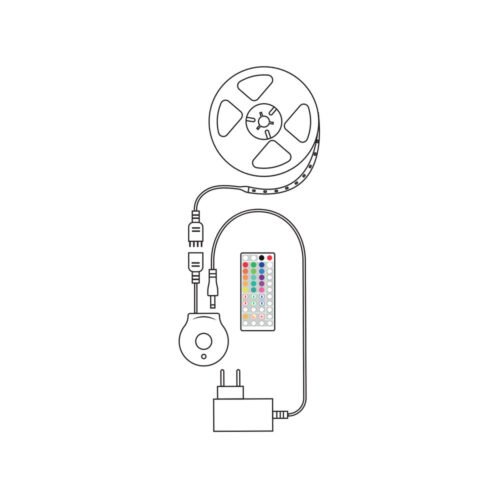 LED-riba MODEE 12W 3m 480lm 230V RGB+2700K (soe valgus)