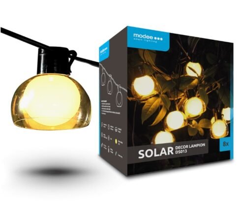 LED-valguskett Modee Solar DS013 päikesepaneeliga 8LED 4