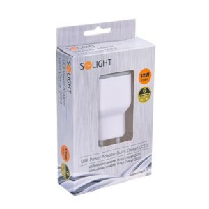 Laadimisadapter SOLIGHT USB Quick Charge max 12W  230V | Autokaubad | Solight | Trollo.ee | Üle 10 000 toote