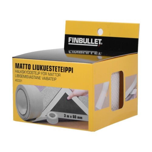 Libisemisvastane teip vaibale 60mm x 3m | Tarvikud>Kinnitusvahendid>Teibid | Finbullet | Trollo.ee | Üle 10 000 toote