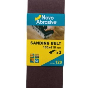 Lihvlint NovoAbrasive 100*610mm; A120; 3 tk pakendis | Tarvikud>Lihvimistarvikud>Lihvlindid | NovoTools | Trollo.ee | Üle 10 000 toote