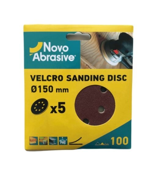 Lihvpaberkettad NovoAbrasive 150mm A100 VELCRO takjakinnitus