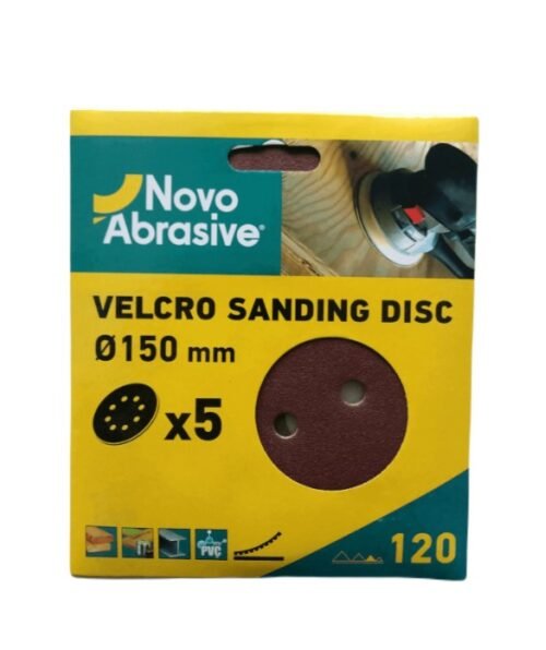 Lihvpaberkettad NovoAbrasive 150mm A120 VELCRO takjakinnitus