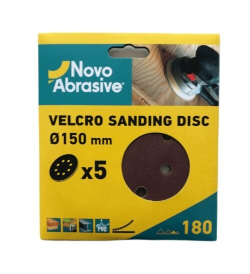 Lihvpaberkettad NovoAbrasive 150mm A180 VELCRO takjakinnitus