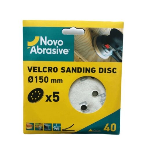 Lihvpaberkettad NovoAbrasive 150mm A40 VELCRO takjakinnitus