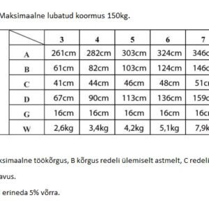 Pukkredel 6-astmeline 2x6