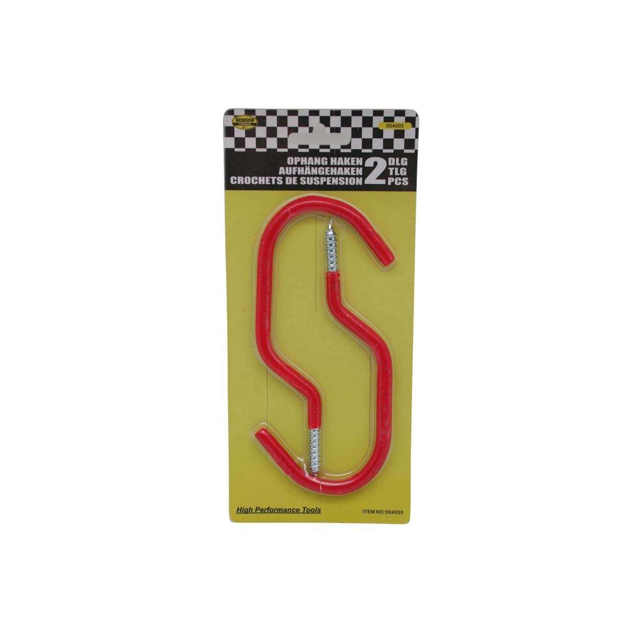 Riputuskonksud 2 tk, 6.5mm, pikkus 15cm