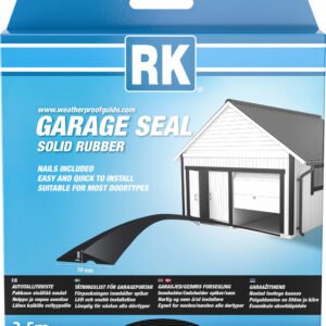 Tihend RK EPDM garaažiuksele/tõstetavale uksele must 2