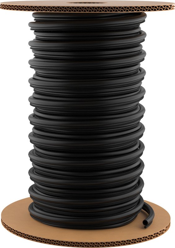 Tuletõkketihend RK Fire Door Seal Groove O-profiil must 6mm 50m