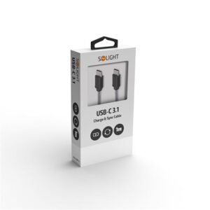 USB C - USB C-kaabel 3.1 Solight 1