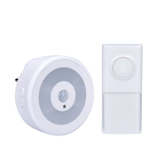 Uksekell Solight patarei+230V, 58 meloodiat, 250m, liikumisanduriga