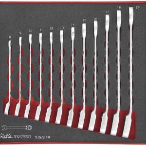 12osaline lehtsilmusvõtmete komplekt. Teng Tools TED6512R | Käsitööriistad>Mutrivõtmed>Lehtsilmusnarred | Teng Tools | Trollo.ee | Üle 10 000 toote