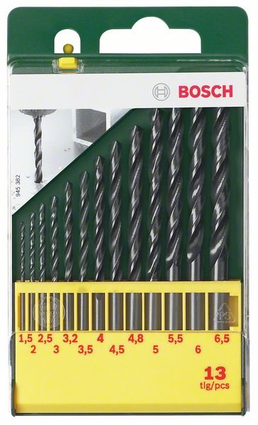 13-osaline HSS-R metallipuuride komplekt