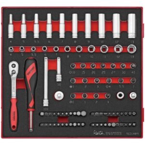 1/4″ padrunvõtmekomplekt TED1489 TengTools | Käsitööriistad>Padrunid>Padrunite komplektid | Teng Tools | Trollo.ee | Üle 10 000 toote