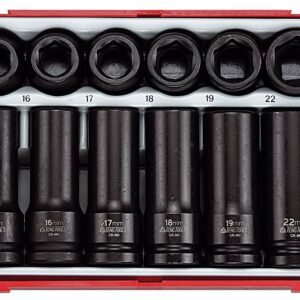 16-osaline 1/2" nelikantkinnitusega jõupadrunikomplekt Teng Tools TT9120D | Käsitööriistad>Padrunid>Padrunite komplektid | Teng Tools | Trollo.ee | Üle 10 000 toote