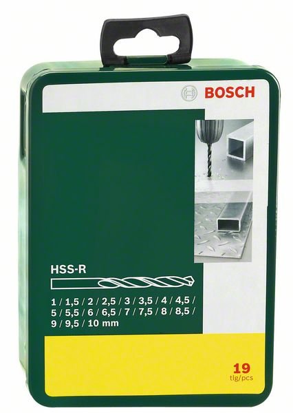 19-osaline HSS-R metallipuuride komplekt