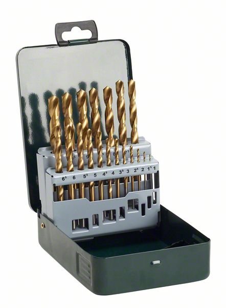 19-osaline HSS-Tin metallipuuride komplekt | Tarvikud>Puurid>Metallipuurid | Bosch | Trollo.ee | Üle 10 000 toote