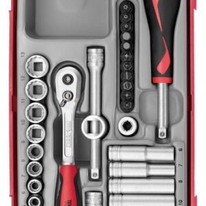 35-osaline padrunvõtmekomplekt. 1/4'' nelikantkinnitusega Teng Tools TT143512 | Käsitööriistad>Padrunid>Padrunite komplektid | Teng Tools | Trollo.ee | Üle 10 000 toote