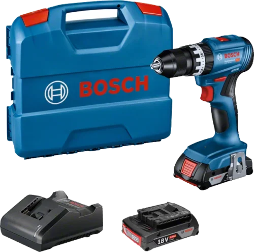 Akulööktrell Bosch GSB 18V-45 (2x2.0Ah