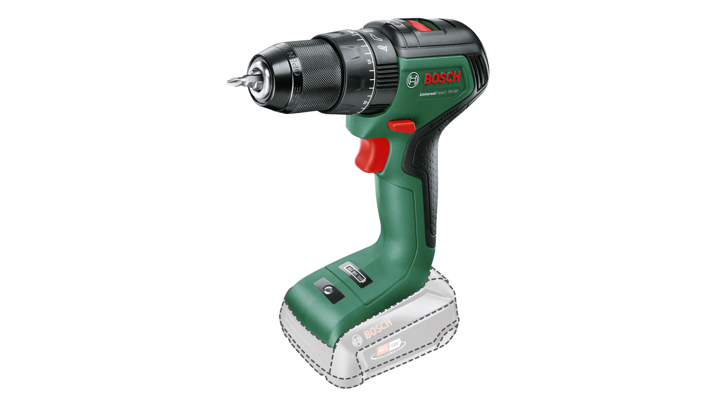 Akulööktrell Bosch UniversalImpact 18V-60 (ilma aku ja laadijata)