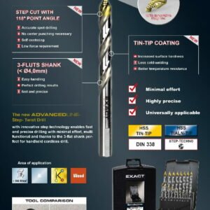 Metallipuur AdvancedLine HSS TiAIN-TIP 10tk 5